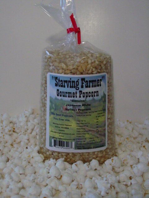 6 - 2 Pound bags Japanese White Hulless Popcorn