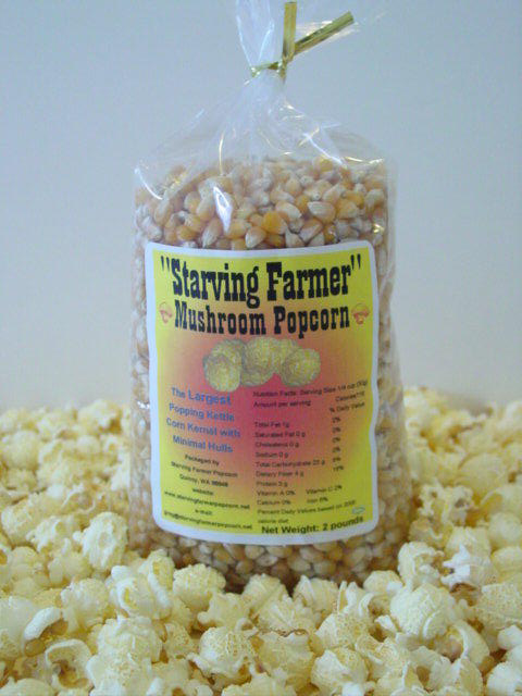 2 Pound bag of Mushroom Popcorn